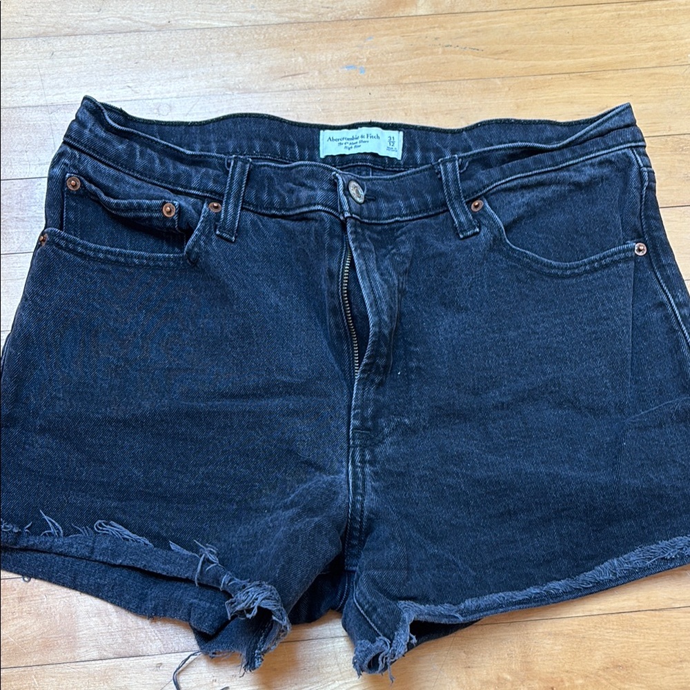 Abercrombie & Fitch Dark Denim Jean Shorts